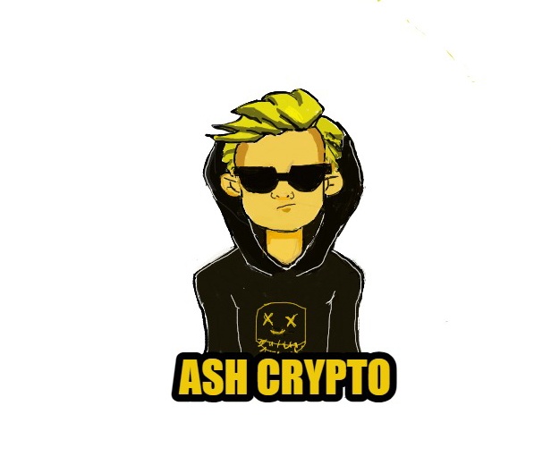 Hooded character with yellow hair and Ash Crypto label